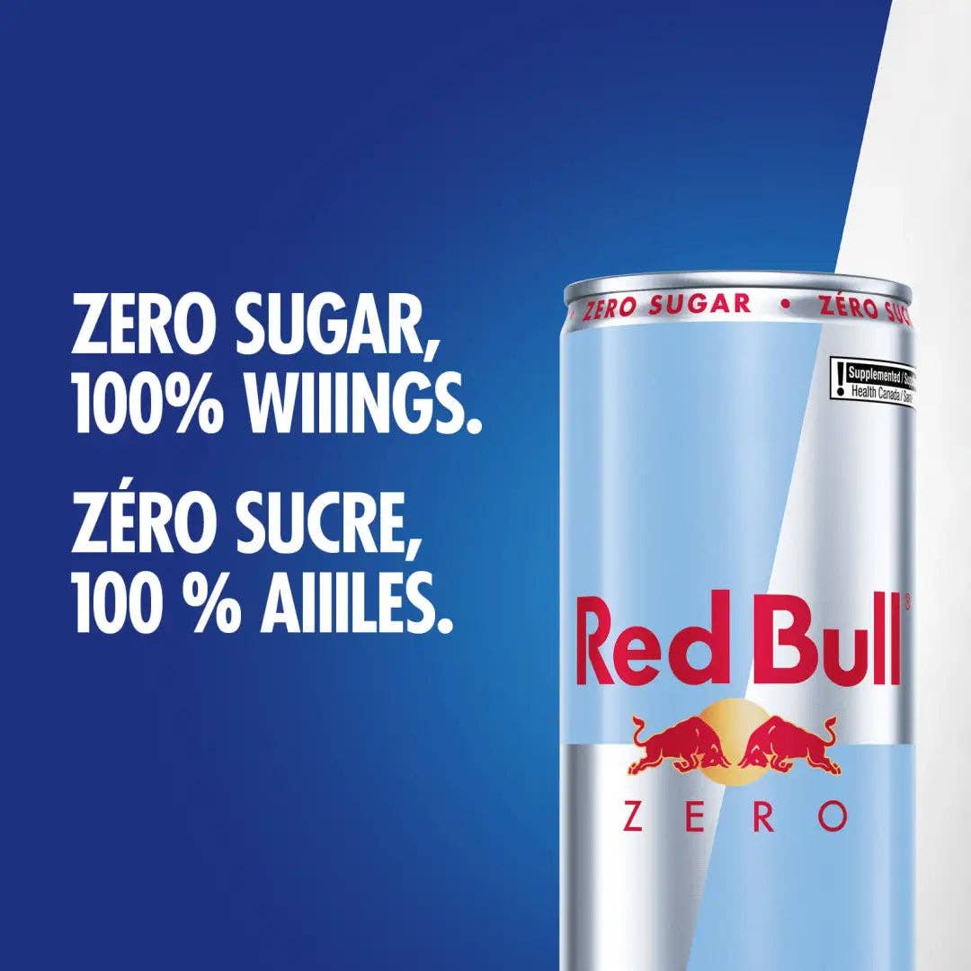 Echo Sales Canada - Wholesale Sports/Energy Drink - Red Bull Energy Drink, Zero, 250ml (24 pack)3