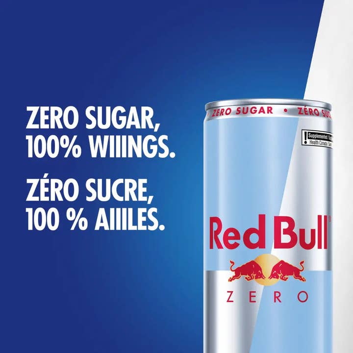Echo Sales Canada - Wholesale Sports/Energy Drink - Red Bull Energy Drink, Zero, 250ml (24 pack)3