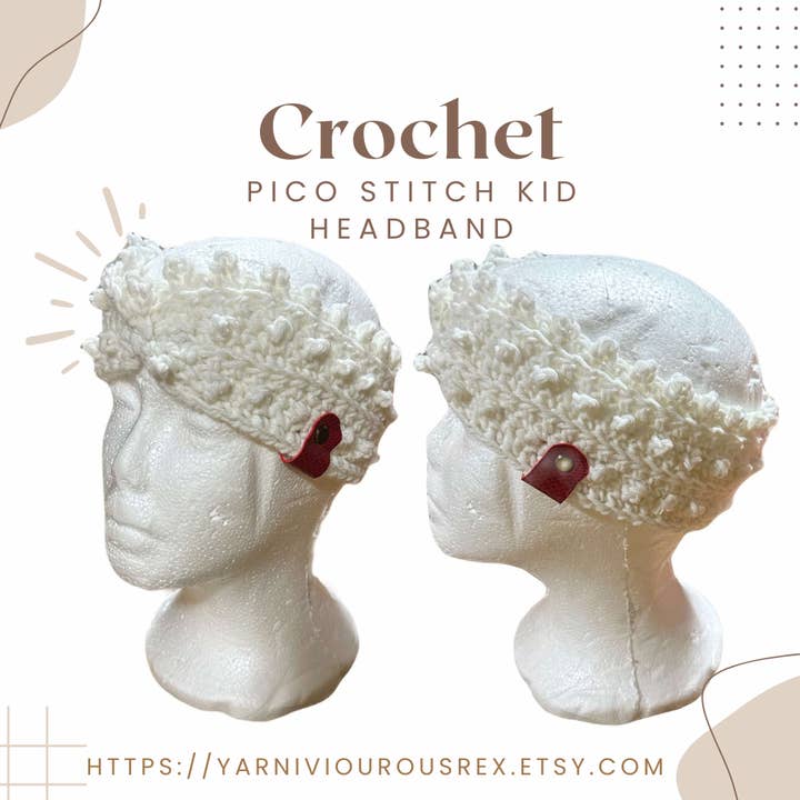 Vit Fat Pico Pannband för wholesale av Yarniviourous Rex