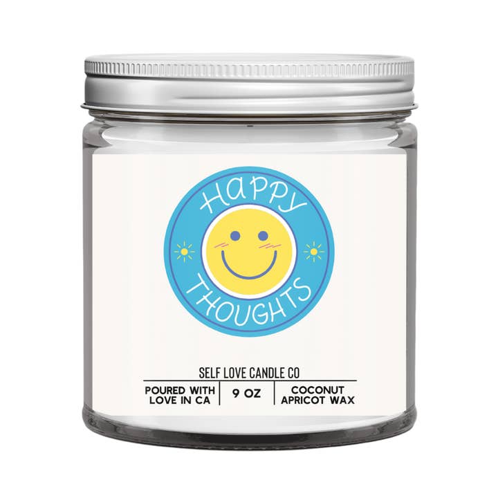 Happy Thoughts - Vela de regalo de amor propio para venta al por mayor de Self Love Candle Co
