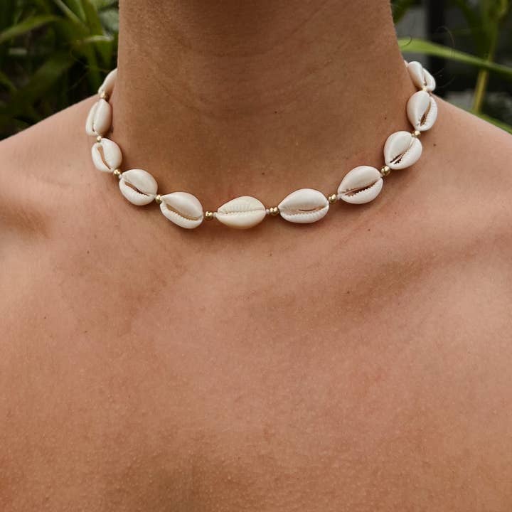 HALT - Wholesale Beaded/pearl necklace - Amelia Necklace | Boho Surfer Beach Jewelry0