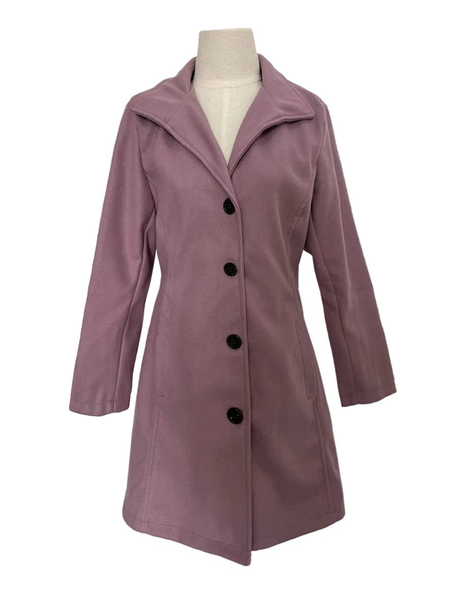 HIDDENBRAND - Wholesale Coat - Women's - Vintage Mid-Length Tweed Coat2