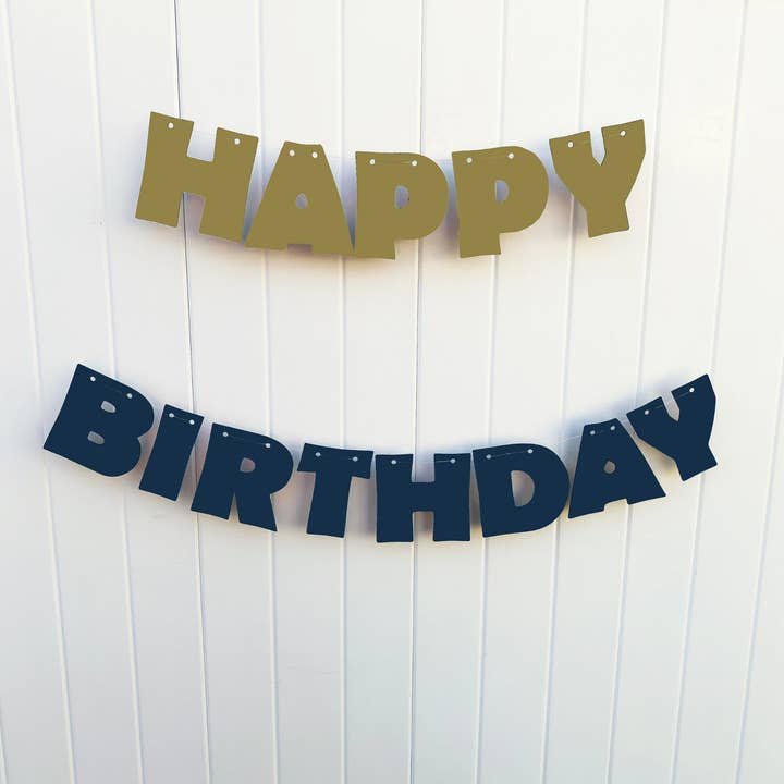 Sweet Lane Events - Wholesale Feestbord/banner - Gelukkige verjaardag brief banner1