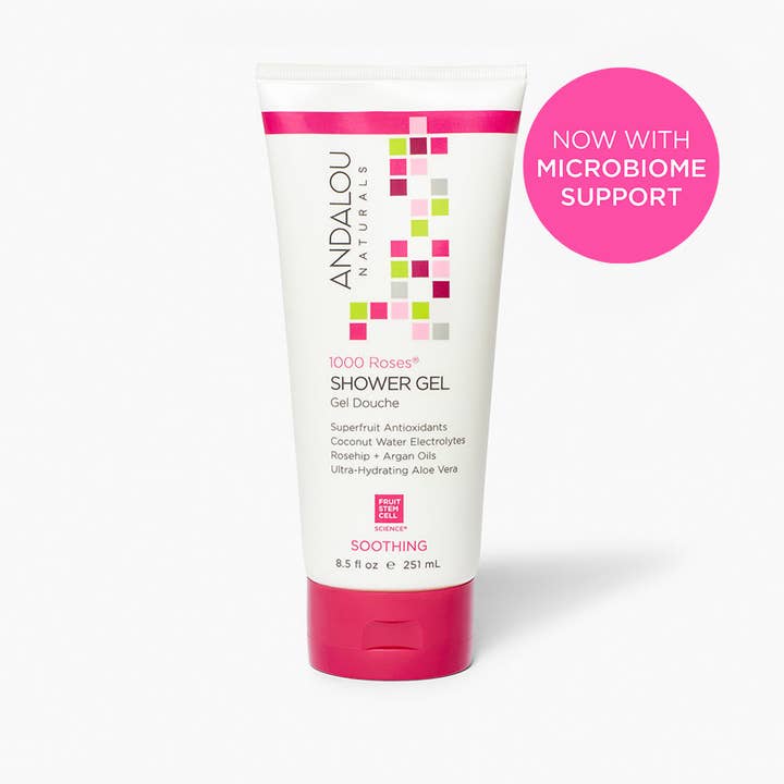 Sensitive 1000 Roses Soothing Shower Gel for wholesale by Andalou