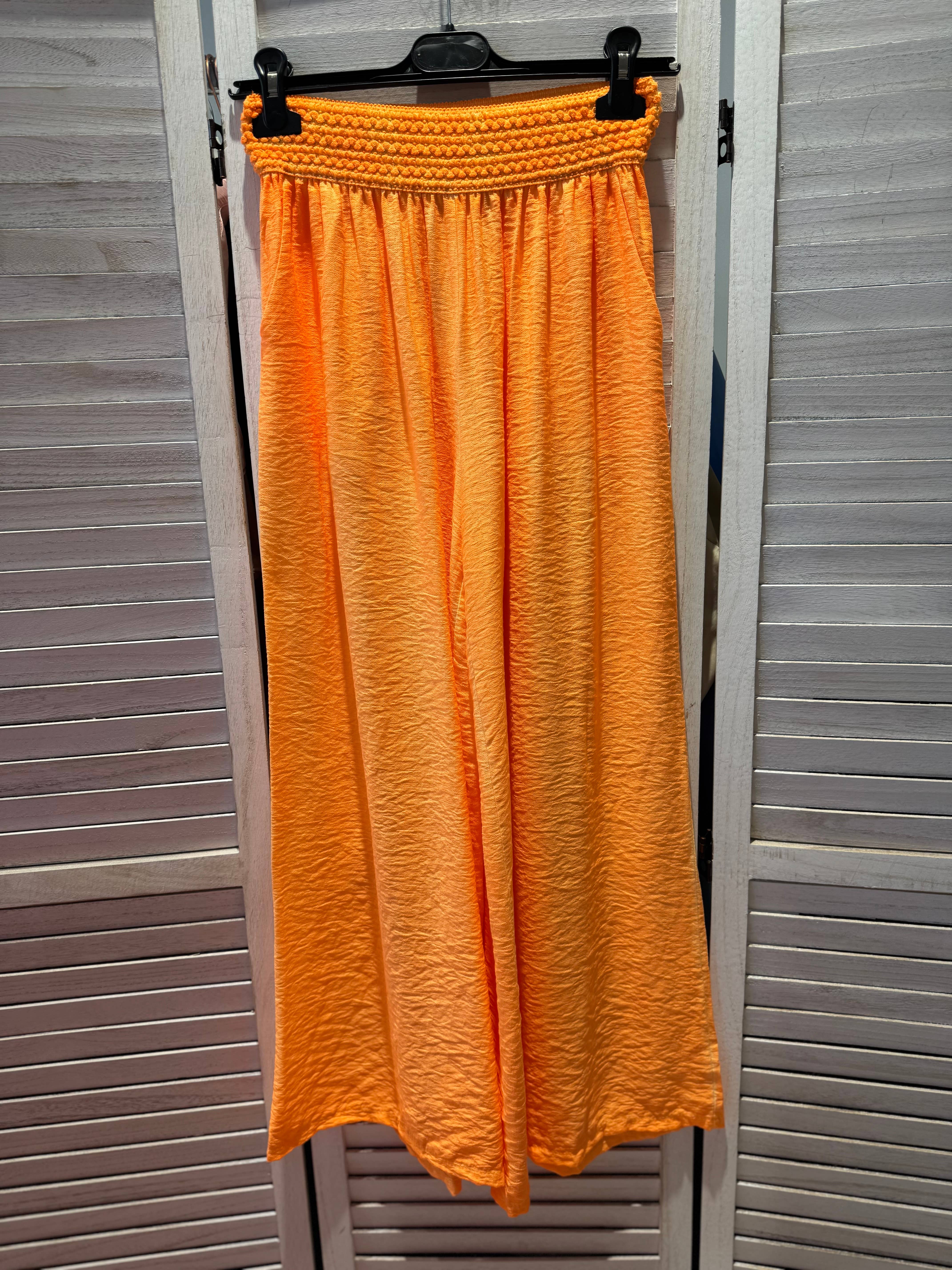 VICTORIA&ISAAC - Wholesale Pants - Women's - Fluid pants with elastic waistband - p10533