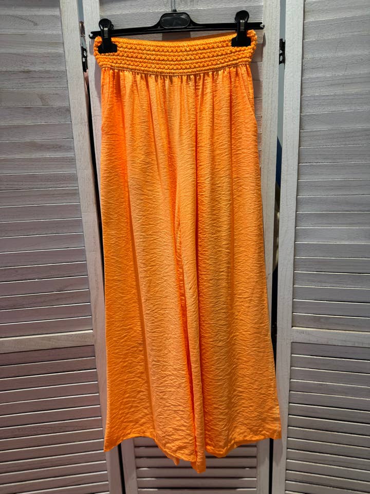 VICTORIA&ISAAC - Wholesale Pants - Women's - Fluid pants with elastic waistband - p10533