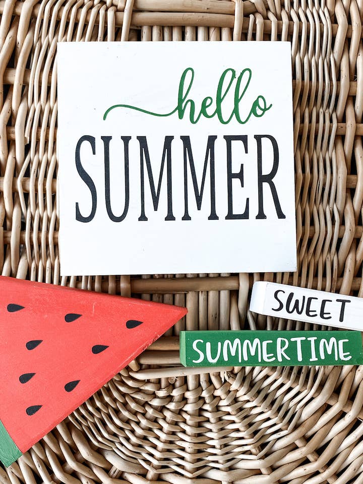 Sweet Summertime - Summer Sign Bundle | DIY Kit for wholesale by Rustic Chalk Decor