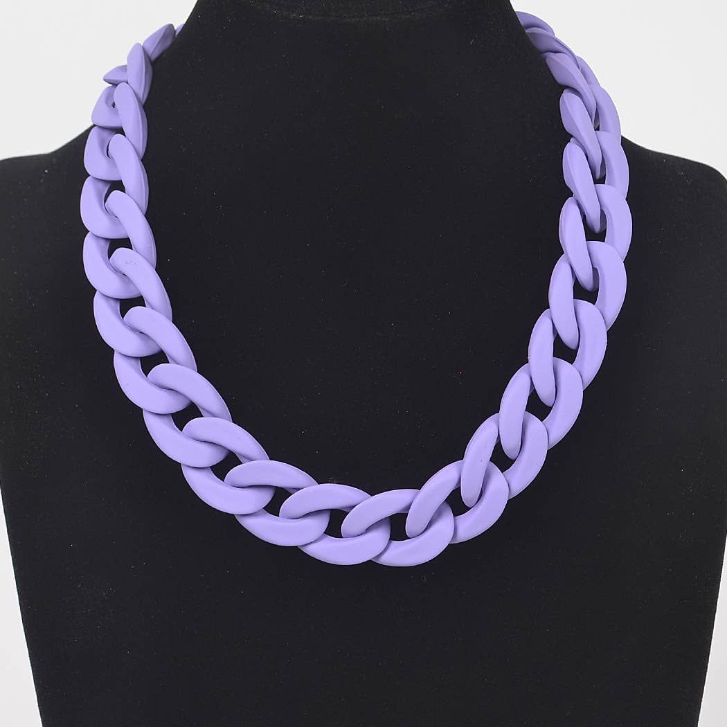 3AM BY H&D ACCESSORIES - Wholesale Link & Chain Necklace - Oversized Color Chain Necklace1