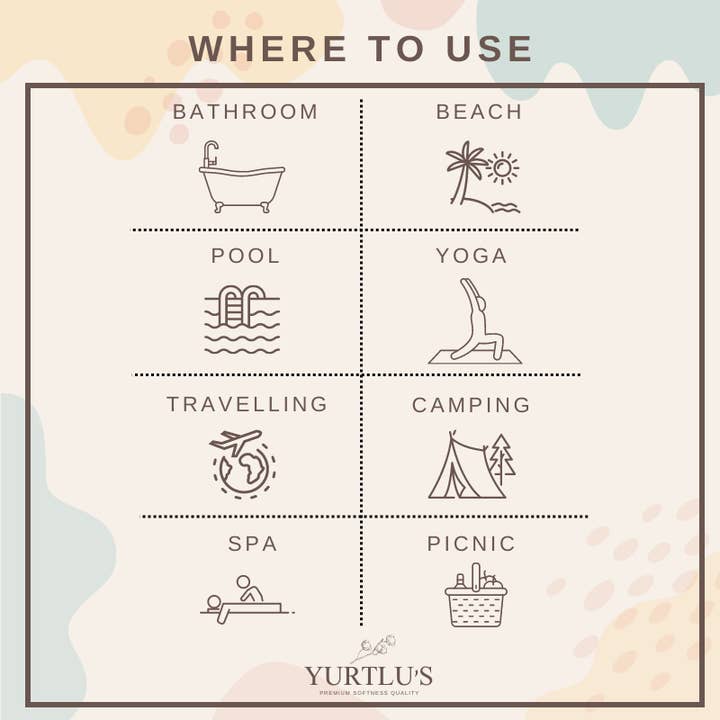 YURTLU'S Sapphire Series Turkish Beach Towel Pre-Washed 38"x72" Quick Dry and Highly Absorbent Oversized Sand-Free Stylish and Versatile for Beach, Spa, and Home Light 100% Cotton Peshtemal - Purple for wholesale on Faire9