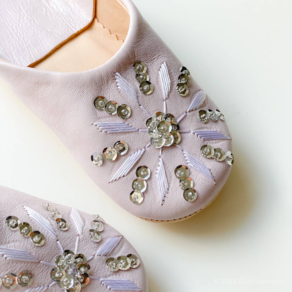dear Morocco - Wholesale Slippers - Kids - Moroccan leather Slipper Babouche for Kids // Lila6