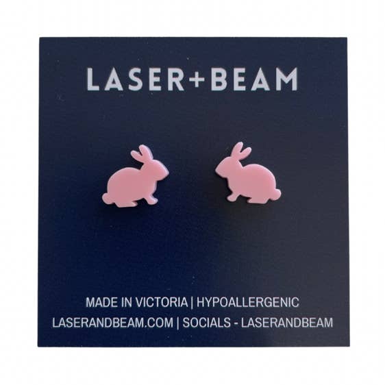 Easter Studs - Pink Bunny for wholesale by laserandbeam