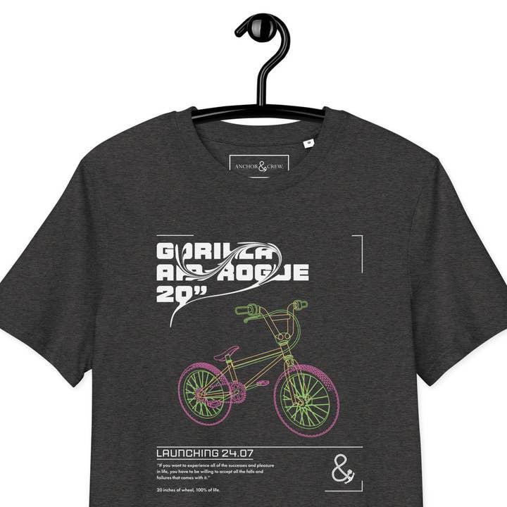 Gorilla Air-Rogue 20" Bike Archives Organic Cotton T-Shirt for wholesale by ANCHOR & CREW