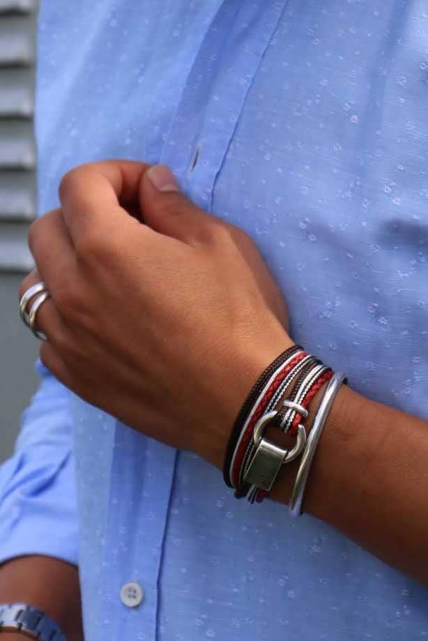 Être - Bracelets & Accessories - Wholesale Geweven/gevlochten armbanden - Armband voor heren | Ribeira Silver - D'east2