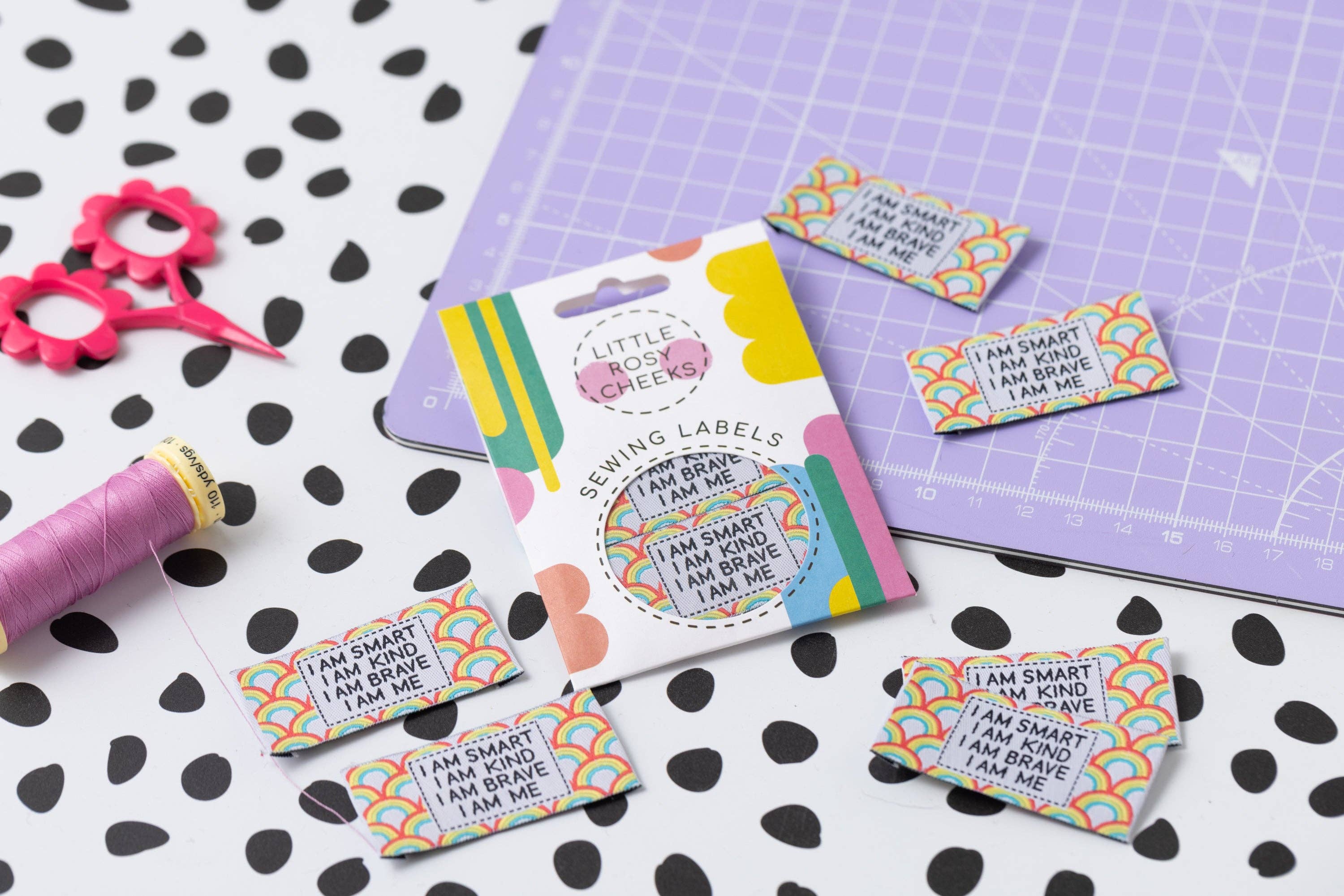 Little Rosy Cheeks - Wholesale Fabric - I AM ME - Sewing Labels Tags2