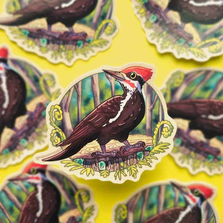 Sticker Pic Pileated pour la vente par Cappy Trails