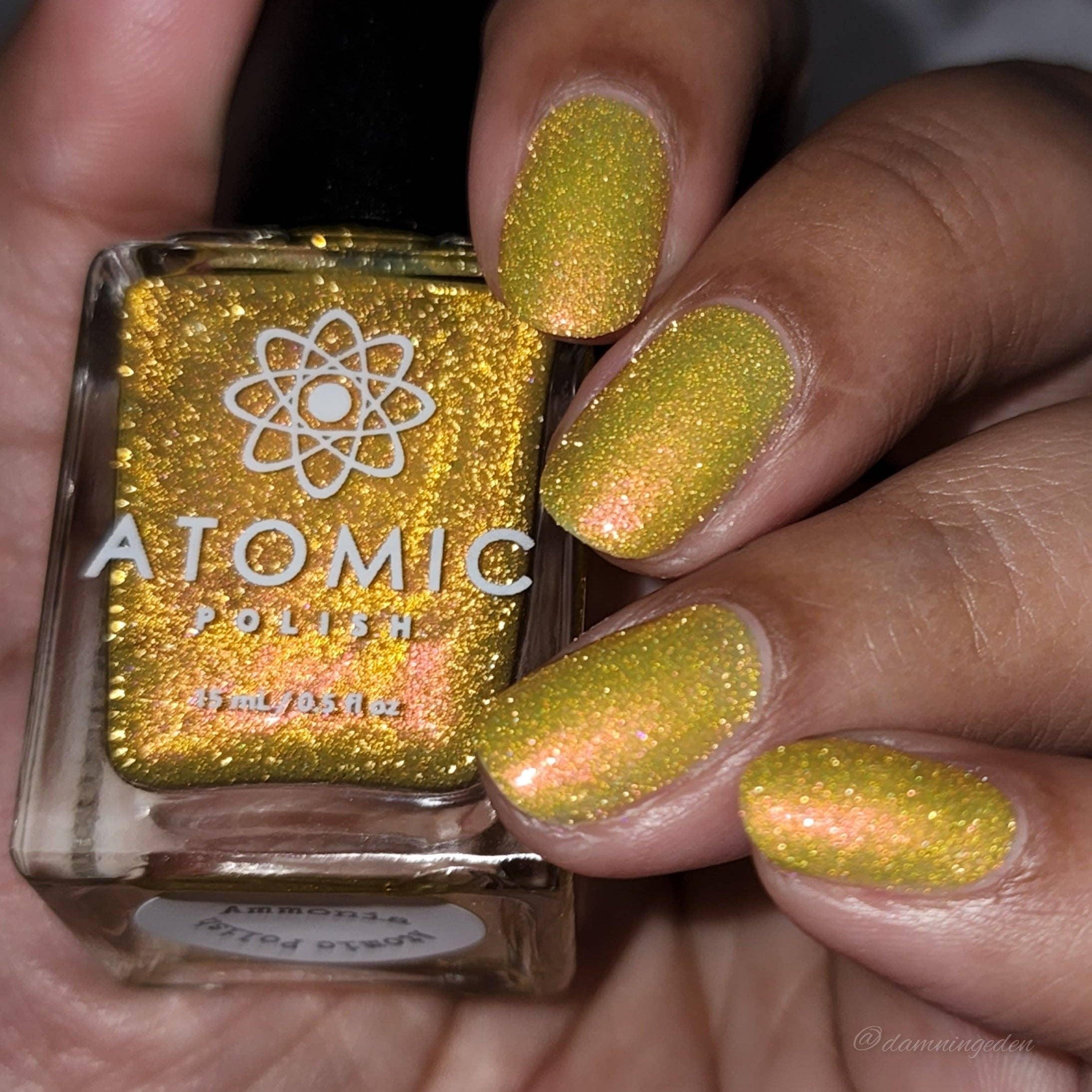 Atomic Polish - Wholesale Nail Polish - Ammonia Yellow Reflective Aurora Nail Polish8