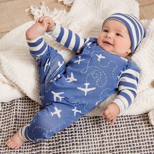 Wholesale Fishing truck embroidery baby boy summer clothes for your store -  Faire
