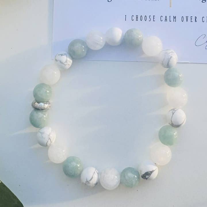 The Calming Bracelet crystal intention bracelet for wholesale by Crystal Ship Jewelry