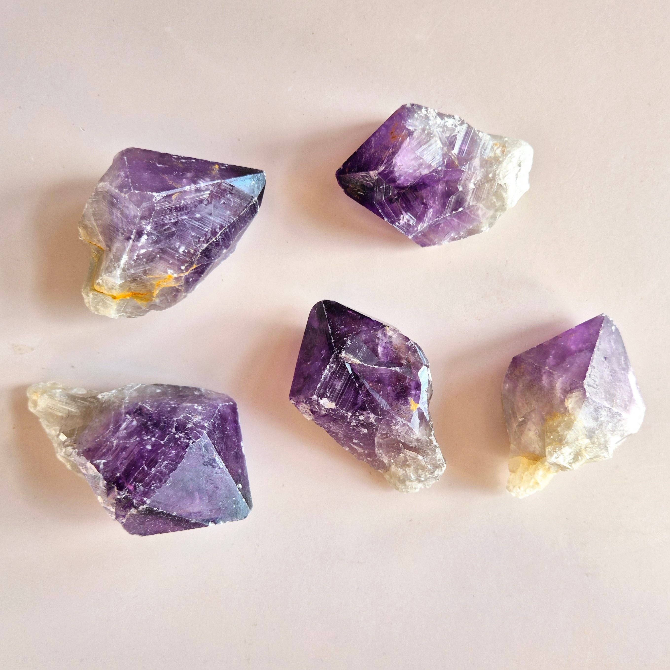 Moonlight Gemstones - Wholesale Spiritual Stone/Crystal - Raw Amethyst Point – Naturally Polished | Spiritual Gemstone1