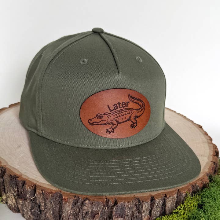Later Gator | pet met leren patch voor wholesale door The Lonely Pine