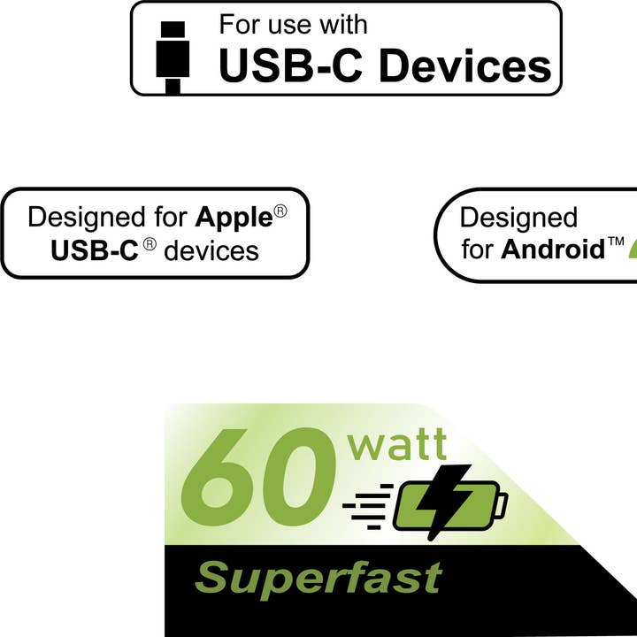 LAX Gadgets - Vente Chargeurs portables - Chargeur mural PD30W avec câble USB-C vers USB-C—Emballage de vente au détail2
