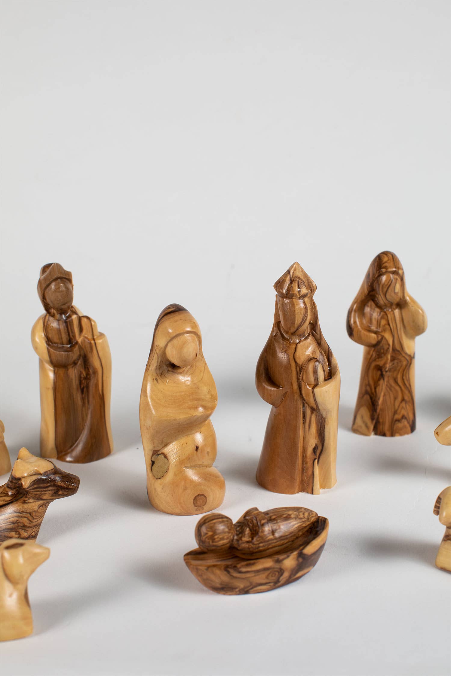 Ten Thousand Villages - Wholesale Nativity Scene Decor - Carved Olive Wood Nativity *1