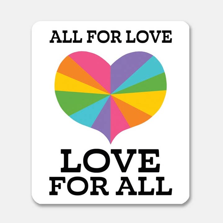 Alles voor Liefde, Liefde voor Allen Vinylsticker voor wholesale door Rock Scissor Paper