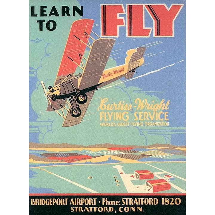 Magnet AV-218 Learn to Fly for wholesale by Found Image Press