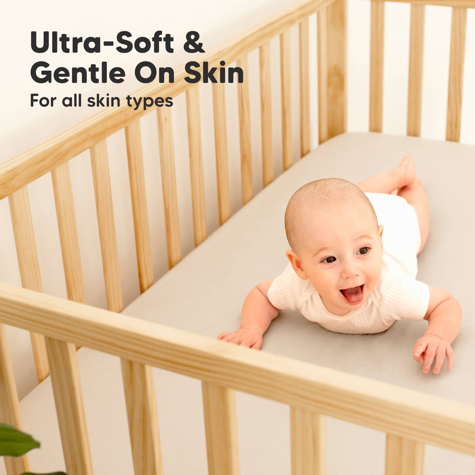 Ecru 2pk Waterproof Crib Sheets, Baby Mattress Protector for wholesale on Faire4