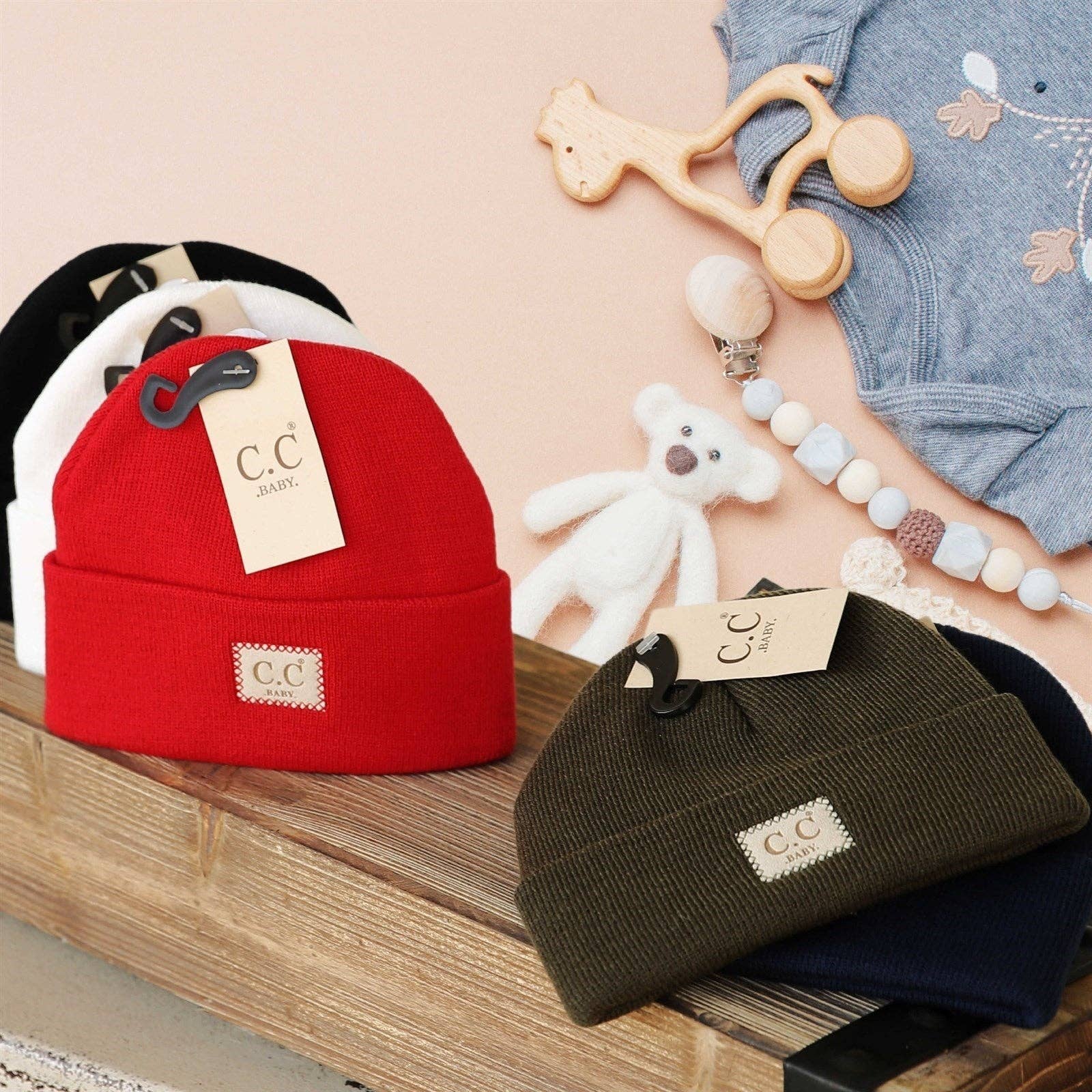 Truly Contagious - Wholesale Newborn/Knit Hat - Baby - CC Baby Classic Ribbed Beanie ( BABY-HTM-1 )11