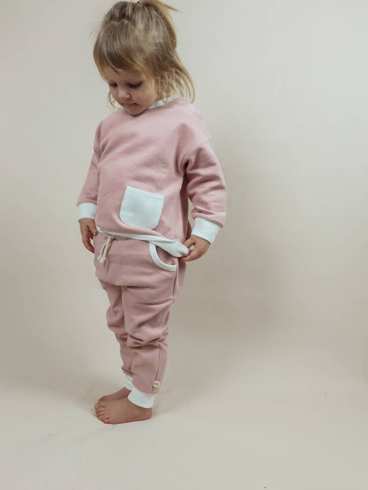 Almond Bud - Vendita all'ingrosso Completo top e pantaloni - Neonati - | Set per neonati | Set per bambini | Abbigliamento per neonati in cotone biologico