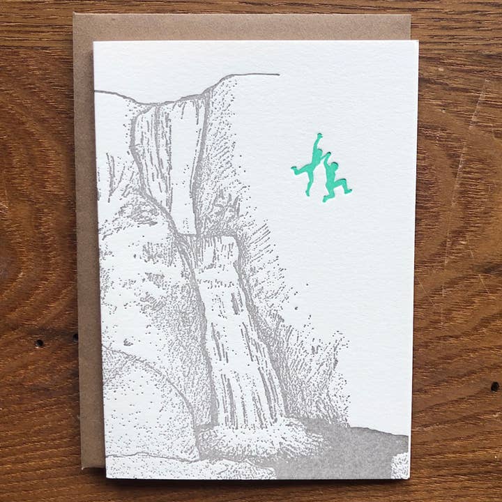 Jumping From Falls Letterpress Boxed Set for wholesale by Lark Press