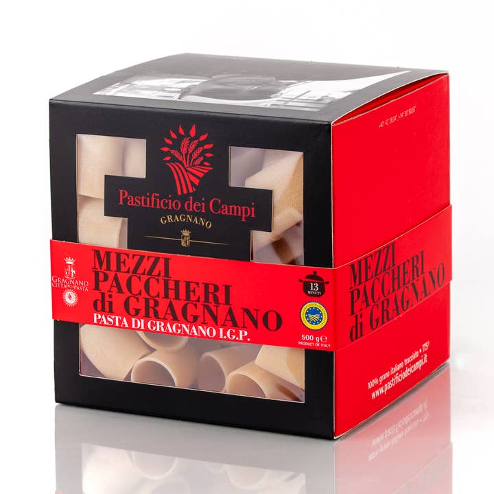 Pastificio dei Campi – wholesale Pasta – Pasta di Gragnano PGI - Mezzi Paccheri, 500g Made in Italy0