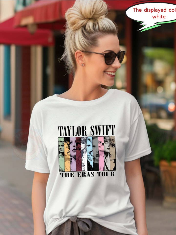 SONDO DESIGN LTD - Vendita all'ingrosso Maglietta stampata - Donna - Maglietta da concerto Taylor Swift The Eras Tour, maglietta Swiftie Merch