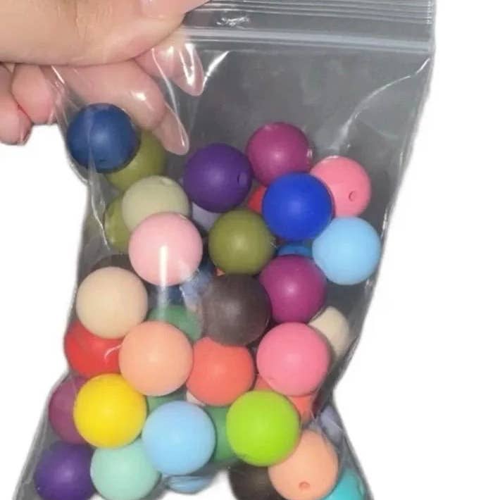 ASAP Craft Supplies - Wholesale Craft Supplies - Mixed Bag of Solid Silicone Beads - 15mm - 50 Beads
