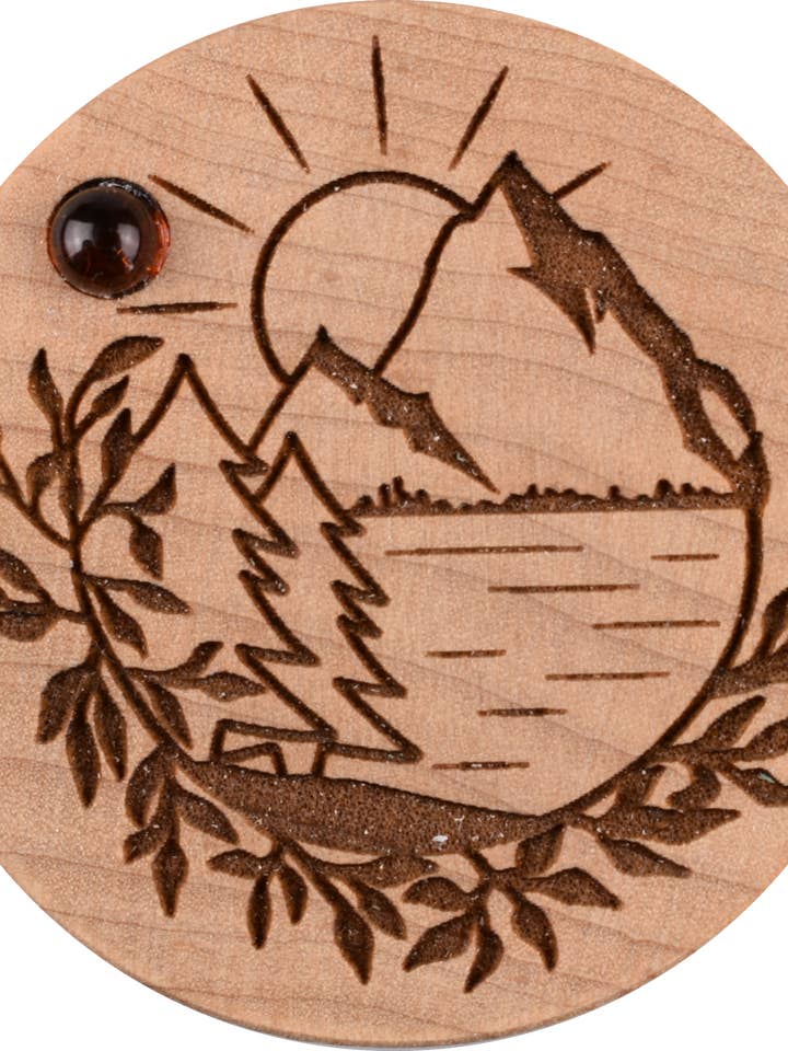 Mountain 1 Sunrise Wood Dreambox for engroshandel hos Woodcutts Inc.