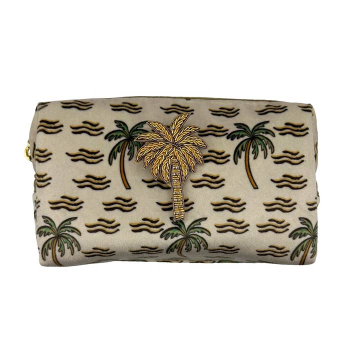 Sand Palm makeup bag with Palm Tree pin and other Purchase Wholesale palmier. Free Returns & Net 60 Terms on Faire trending on Faire.