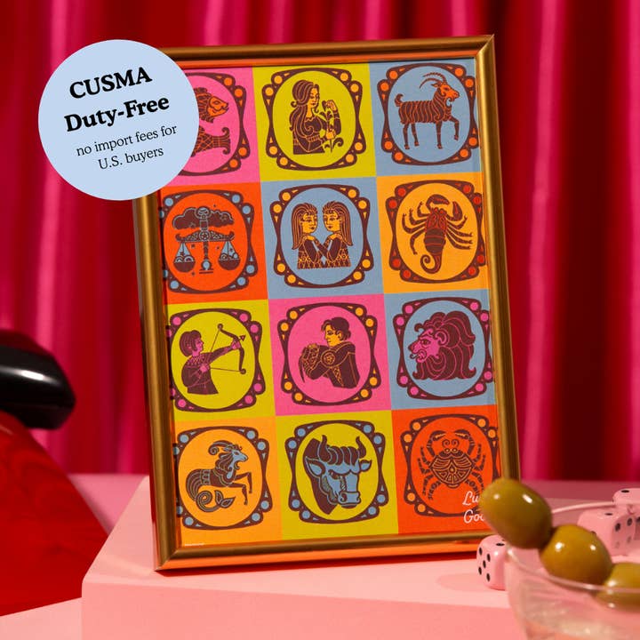 Zodiac Portrait – Art Print and other Purchase Wholesale framed prints. Free Returns & Net 60 Terms on Faire trending on Faire.