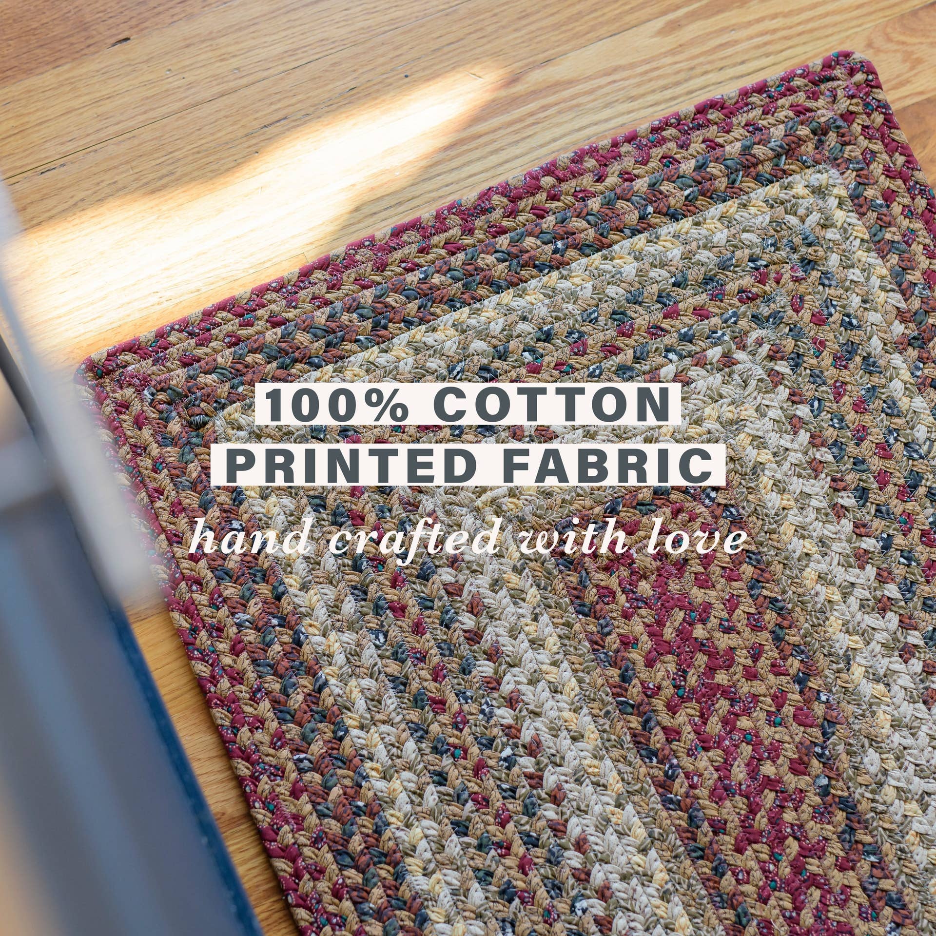 Homespice Decor - Vendita all'ingrosso Tappeto - Tappeto Intrecciato in Cotone di Lusso Torta di Zucca, Ricchi Multicolori5