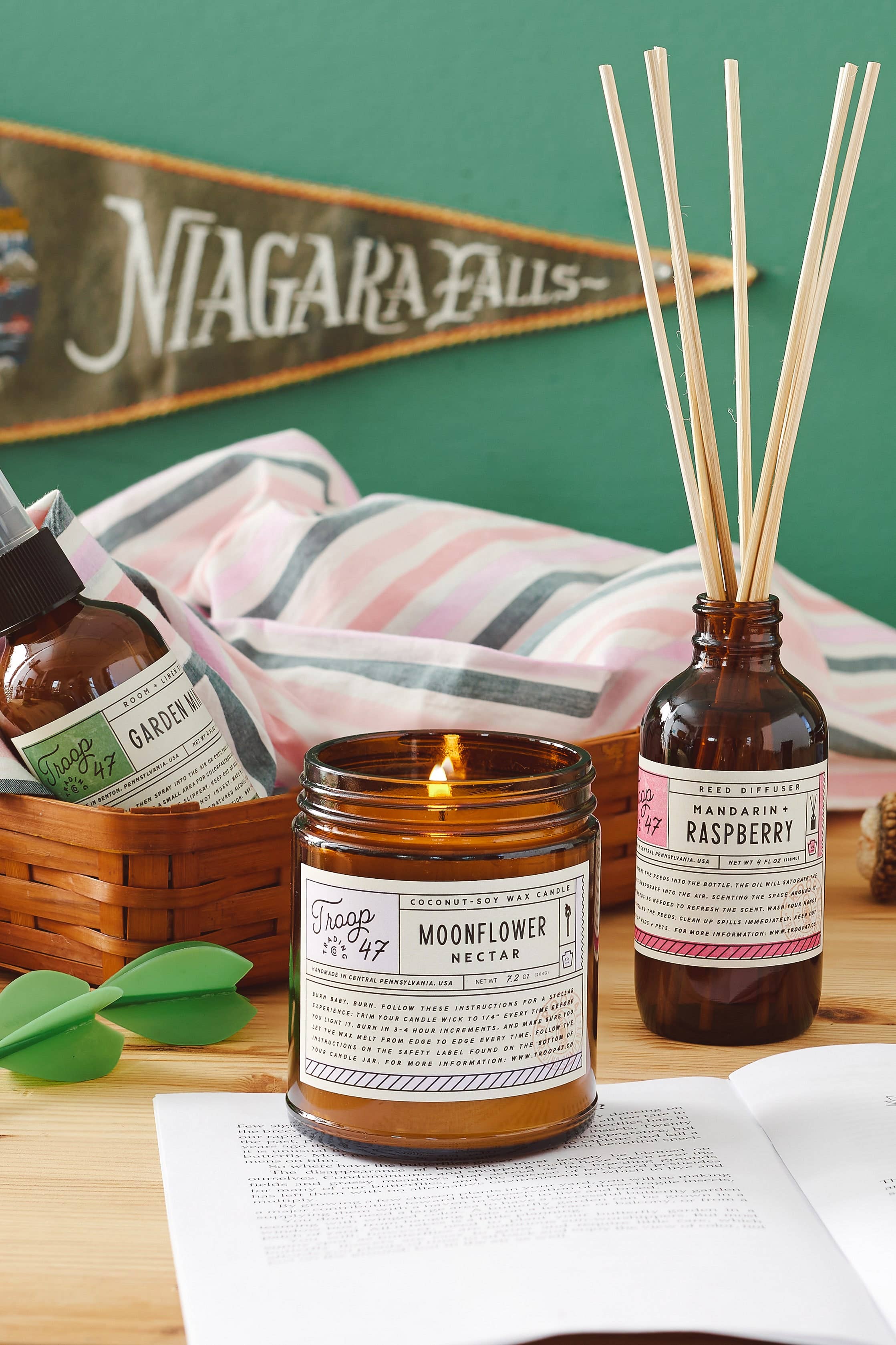 Troop 47 Trading Co. - Wholesale Jar/Filled Candle - Moonflower Nectar Candle Jar2