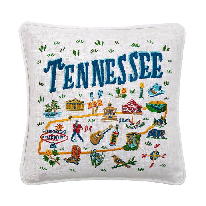 Cojín Bordado de Tennessee - Angela Staehling para venta al por mayor de Peking Handicraft