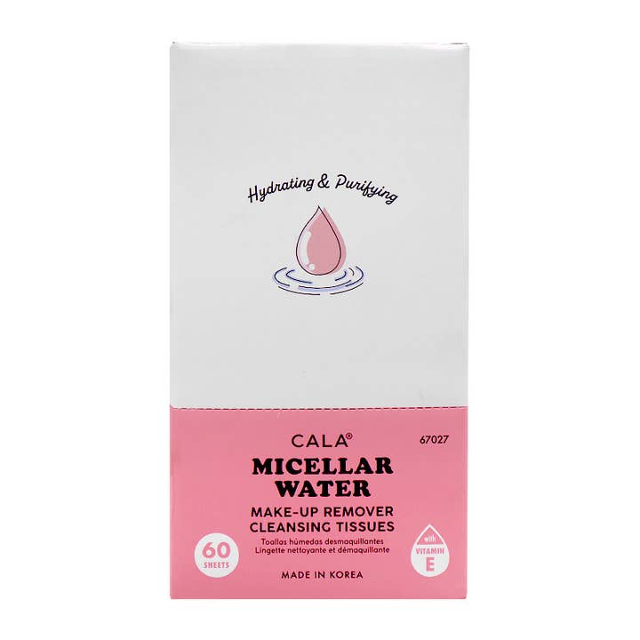 PINEAPPLE Beauty - Wholesale Make-up remover - CALA 67027 Micellar Water 60 Makeup Remover Tissue - 3pc2
