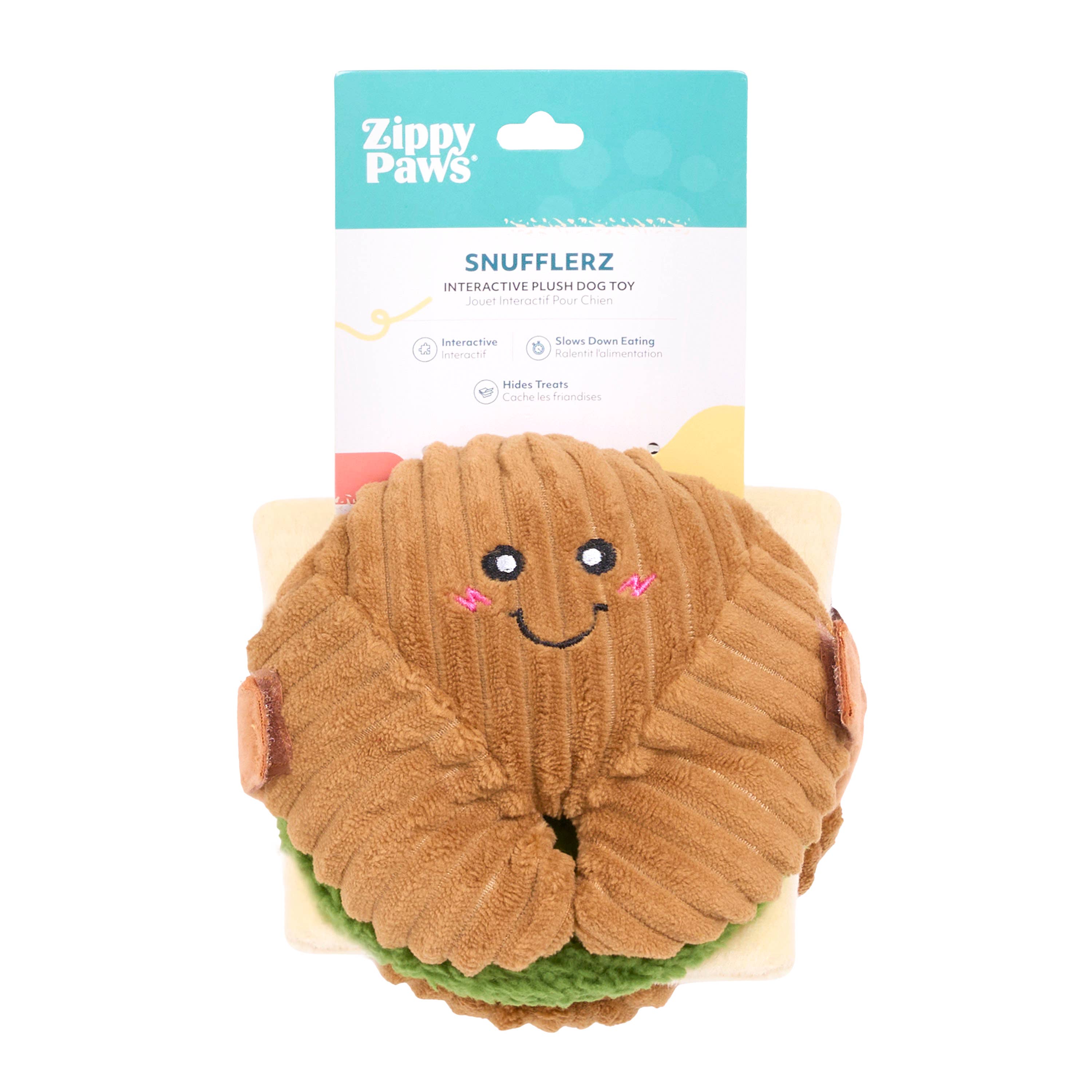 ZippyPaws - Wholesale Pet Toy - Dog - Snufflerz Stacks - Breakfast Sandwich - Interactive Dog Toy7