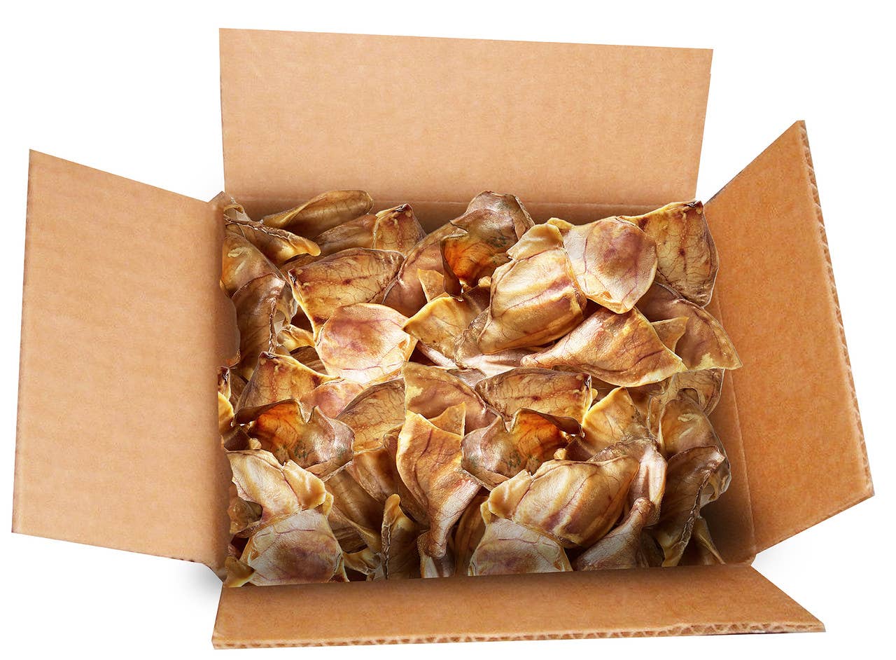 Scoochie Pet Products - Wholesale Pet Treats - Dog - 100 Pack Irradiated  Pig Ears Bulk In A Box2