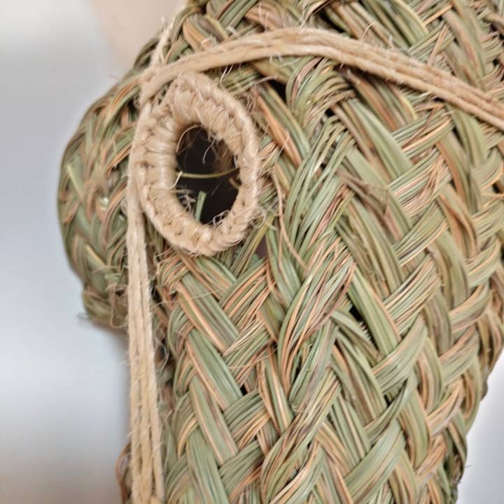 MARRAKECH METACRAFT LTD – wholesale Dimensionell/3D-väggkonst – Handvävd rotting dekor korg åsna mask vägg