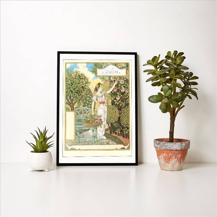 Found Image Press - Wholesale Art Print - Art Print ZC-105 Juin, Picking Camelias1