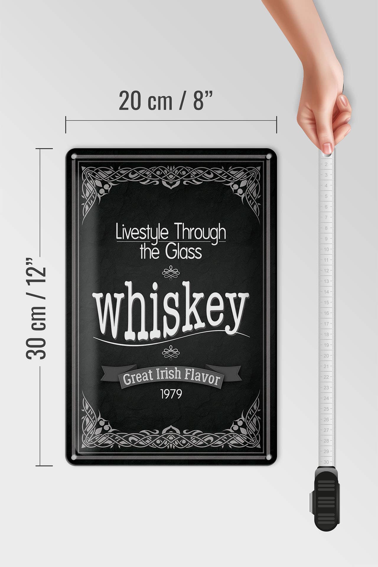 Femer - Wholesale Sign - Whiskey livestyle trough tin sign 20x30cm3