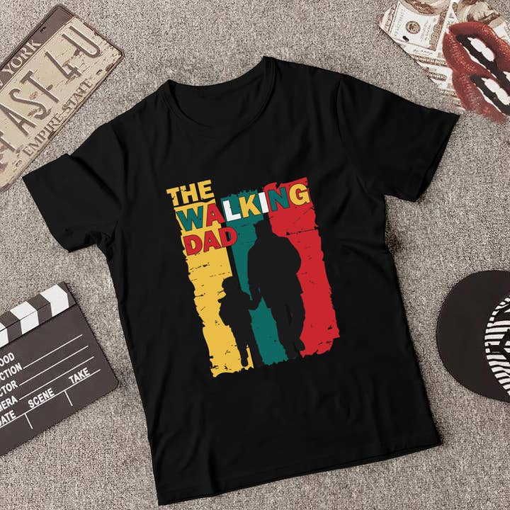 Father's Day Gifts, The Walking Dad Vintage Shirt for wholesale by EagleAceApparel
