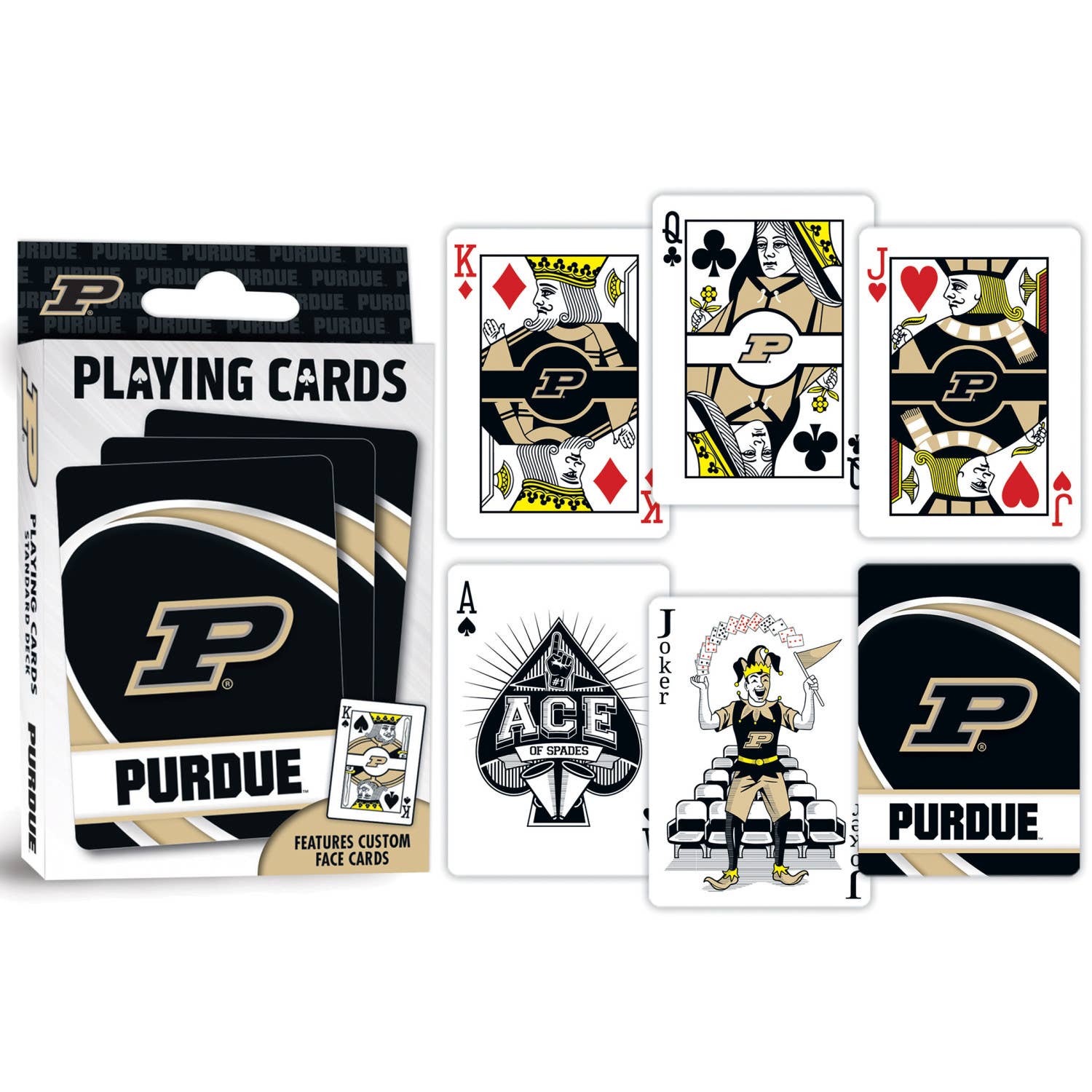 Masterpieces Puzzles - Wholesale Playing Cards - Purdue Boilermakers Playing Cards2