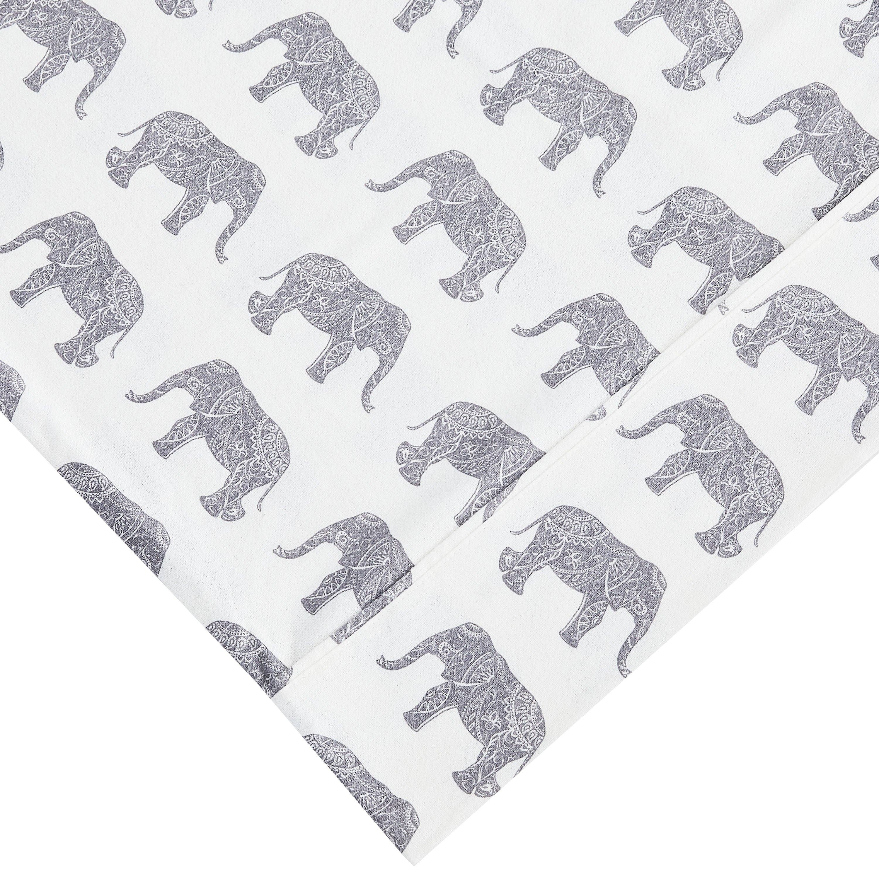 Mélange Home - Wholesale Sheet Set - Elephants Flannel Sheet Set8